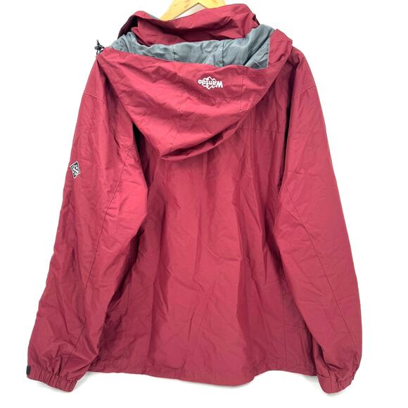 Wantdo Jacket Mens XXL Red Gray Full Zip Removable Hood Outdoor NO LINER - Picture 4 of 12